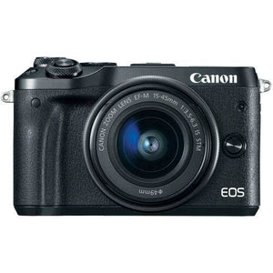 Canon EOS M6 Mirrorless Digital Camera - Black with 15-45mm Lens Canon