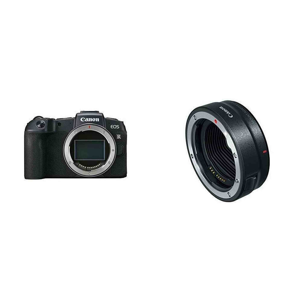 Canon EOS RP Mirrorless Camera Body + Canon Mount Adapter EF-EOS R