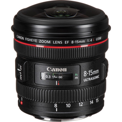 Canon EF 8-15mm f/4L Fisheye USM Ultra-Wide Zoom Lens Bundle