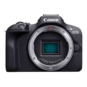 Canon EOS R100 Mirrorless Camera, RF Mount, 24.1 MP, DIGIC 8 Image Processor, Continuous Shooting, Eye Detection AF, Full HD Video, 4K, Small, Lightweight, Wi-Fi, Bluetooth, Content Creation - Reconditioned Canon