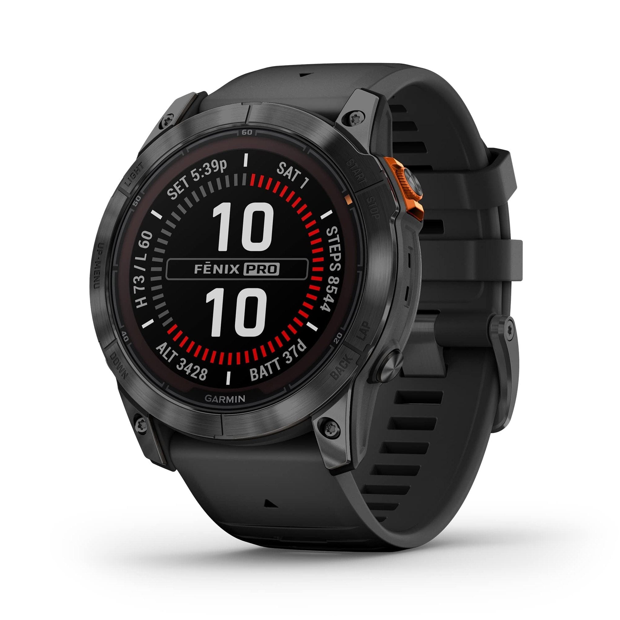 Garmin fēnix 7X Pro Solar, Multisport GPS Smartwatch, Built-in Flashlight, Solar Charging Capability, Black Garmin