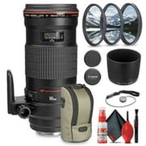 Canon EF 180mm f/3.5L Macro USM Lens +3 piece Filter kit + Cleaning Kit Canon