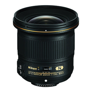 Nikon AF-S FX NIKKOR 20mm f/1.8G ED Fixed Lens with Auto Focus for Nikon DSLR Cameras - Used Nikon