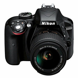 Nikon D3300 w/ AF-P DX 18-55mm VR Digital SLR ? Black Nikon