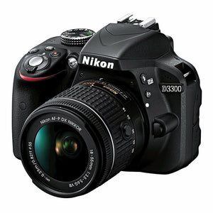 Nikon D3300 w/ AF-P DX 18-55mm VR Digital SLR ? Black Nikon