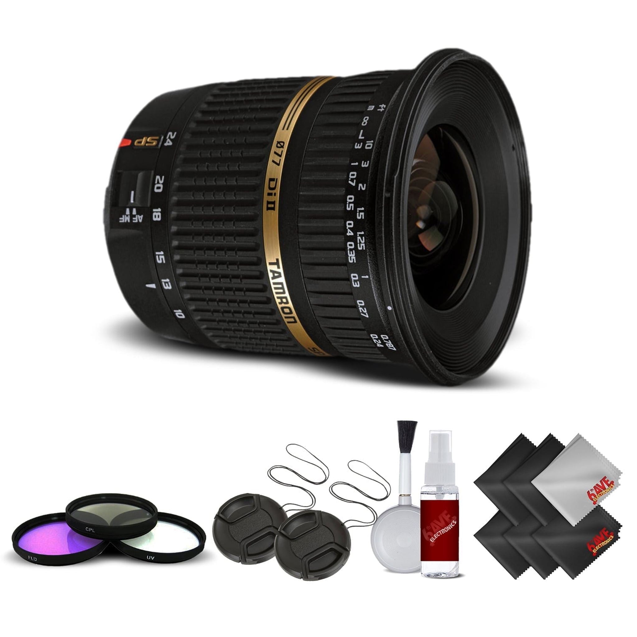 Tamron SP AF 10-24mm f / 3.5-4.5 DI II Lens For Canon International Version No Warranty Base Kit Tamron
