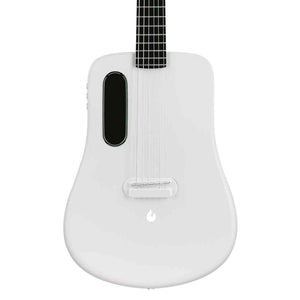 LAVA ME 2 36 inch Carbon Fiber Guitar with effects Acoustic Electric Guitar with Picks Hard Case Freeboost-White LAVA