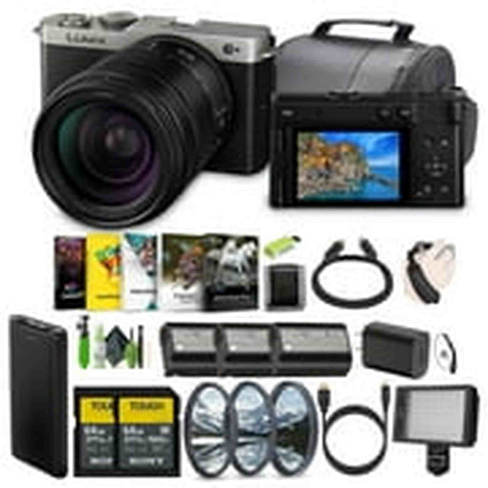 Panasonic LUMIX S9 Mirrorless Camera with 28-200mm L Mount Lens Bundle Silver