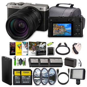 Panasonic LUMIX S9 Mirrorless Camera with 28-200mm L Mount Lens Bundle Silver Panasonic