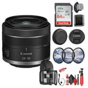 Canon RF 24-50mm f/4.5-6.3 IS STM Lens Canon RF Optical Image Stabilizaion - Bundle Canon