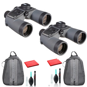 Fujinon 7x50 WPC-XL Mariner Binoculars with Compass - 2 Pack Kit - Fujinon