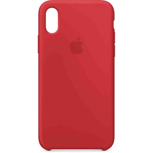 Apple iPhone X Silicone Case - Red Apple