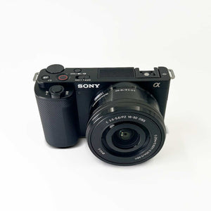 Sony Alpha ZV-E10 - APS-C Interchangeable Lens Mirrorless Vlog Camera Kit - Black Renewed - Reconditioned Sony
