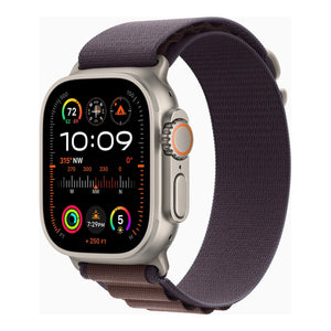 Apple Watch Ultra 2 GPS + Cellular 49mm Smartwatch with Rugged Titanium Case & Indigo Alpine Loop Medium. Carbon Neutral - Reconditioned Apple