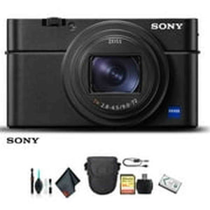 Sony Cyber-shot DSC-RX100 VI Camera DSCRX100M6/B With Soft Bag, 64GB Memory Card, Card Reader , Plus Essential Accessories Sony