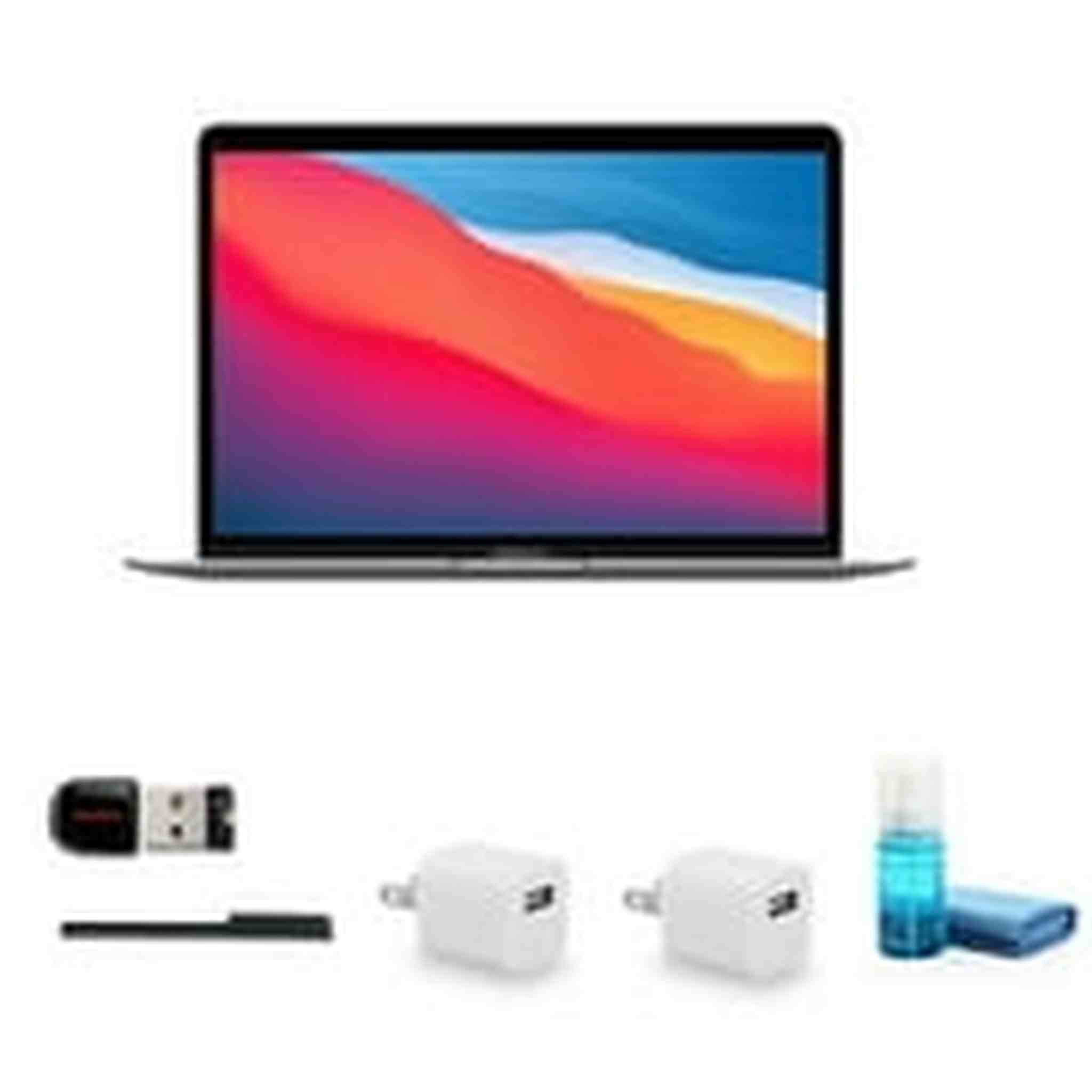 Apple MacBook Air 2020 13 Inch M1 Chip with Retina Display 256GB Space Gray with Cleaning Kit Apple