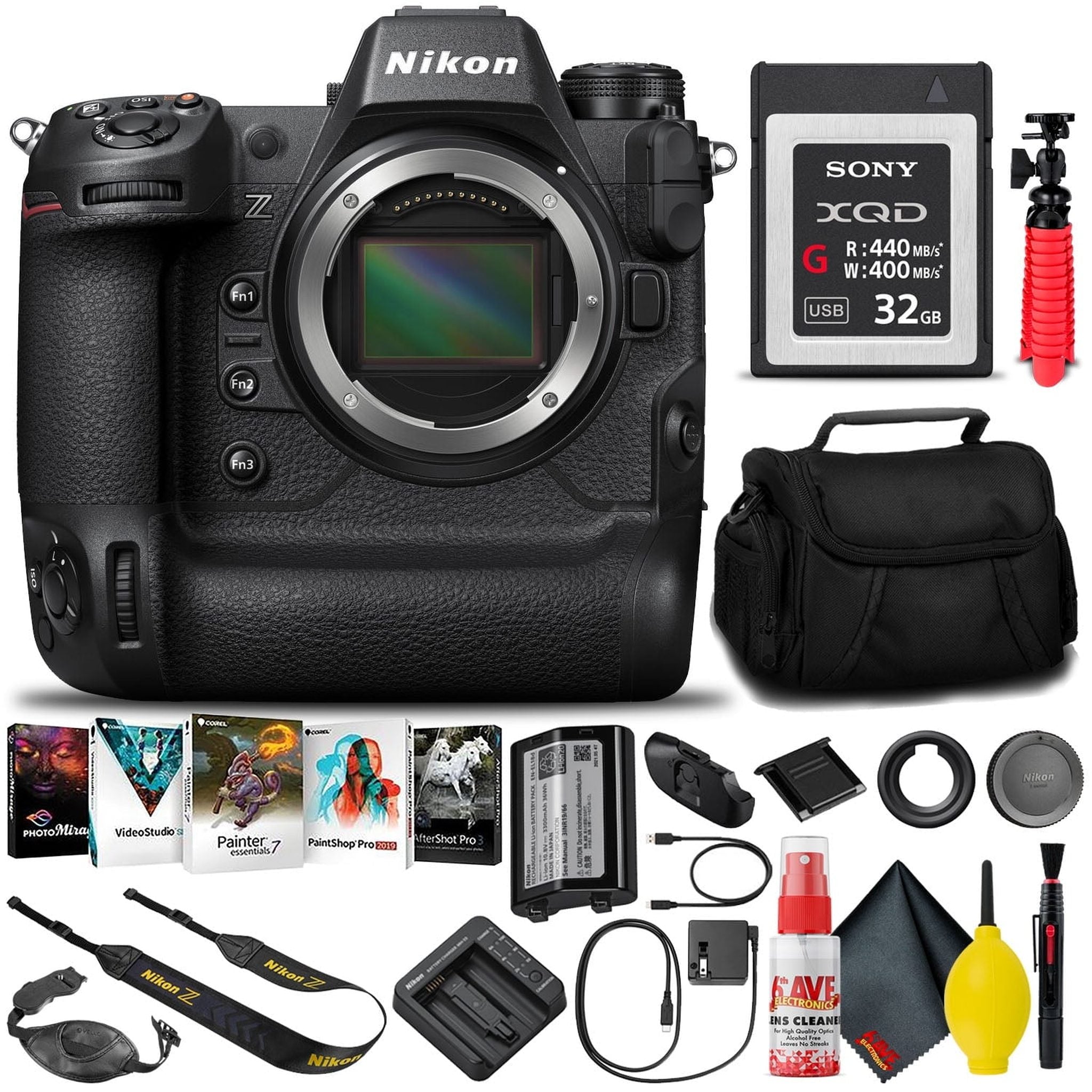 Nikon Z9 Mirrorless Camera Body 1669 with 32GB XQD Card + Software INTL