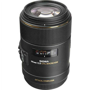Sigma 258306 105mm F2.8 EX DG OS HSM Macro Lens for Nikon DSLR Camera - International Version No Warranty Sigma