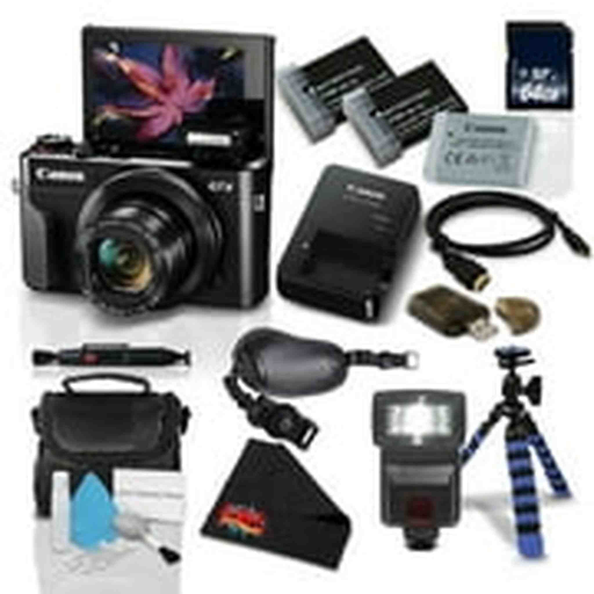 Canon PowerShot G7 X Mark II w/Accessories Bundle - Digital Camera 1066C001 International Version