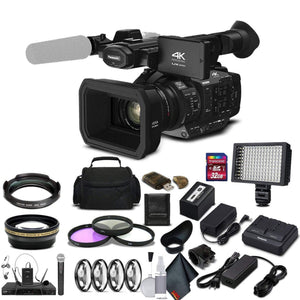 Panasonic AG-UX180 4K Premium Professional Camcorder AG-UX180PJ Studio Starter Bundle