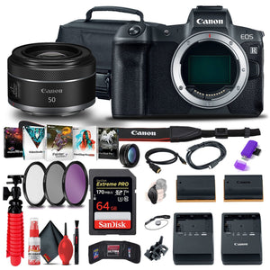 Canon EOS R Mirrorless Camera 3075C002 + Canon RF 50mm f/1 + More - Reconditioned Canon