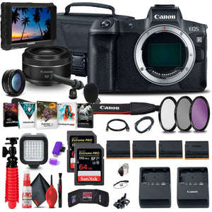 Canon EOS R Mirrorless Camera 3075C002 + Canon RF 50mm f/1 + More - Reconditioned Canon