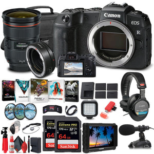 Canon EOS RP Mirrorless Digital Camera 3380C002 + 4K Monitor + More - Reconditioned Canon