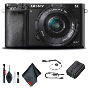 Sony Alpha a6000 Mirrorless Camera with 16-50mm Lens Black Starter Kit - Used Sony