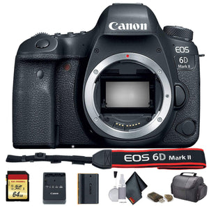 Canon EOS 6D Mark II DSLR Camera International Model 1897C002 - Starter Bundle - Used Canon