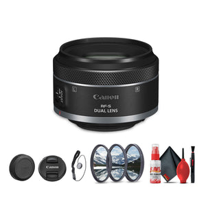 Canon RF-S 7.8mm f/4 STM Dual Lens Canon RF + Lens Filter Kit + Cleaning Kit + More Canon
