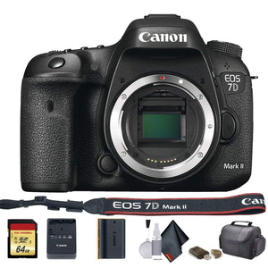 Canon EOS 7D Mark II DSLR Camera International Model 9128B002 - Starter Bundle - Used Canon