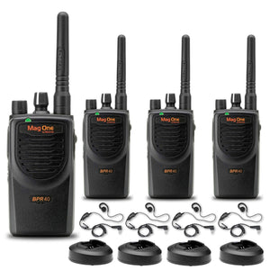 4 x Motorola BPR40 Mag One Series 4W 8-Channel UHF Two-Way Radio - Bundle Motorola Solutions