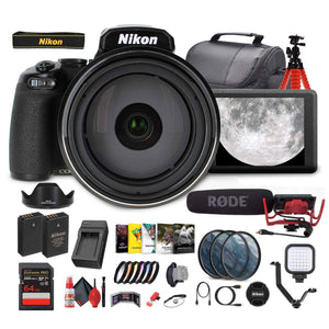 Nikon COOLPIX P1100 125x Super Zoom Compact Digital Camera + Mic + Monitor - Bundle - Reconditioned Nikon