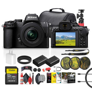 Nikon Z50 II Compact Mirrorless Camera with Nikon NIKKOR Z DX 16-50mm VR Lens + More Nikon