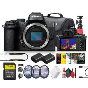 Nikon Z50 II Compact LightWeight Mirrorless Digital Camera + 64GB Memory Card + More