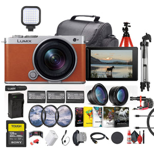 Panasonic Lumix S9 Mirrorless Camera with 18-40mm f/4.5-6.3 Lens Orange + More