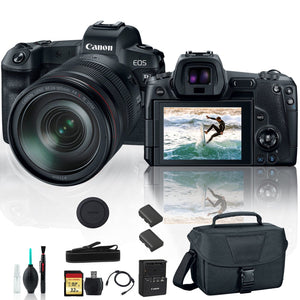 Canon EOS R Mirrorless Digital Camera 3075C012 with 24-105mm Lens With Extra Battery, Bag, 32GB Memory Card and More - Used Canon