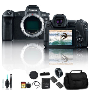 Canon EOS R Mirrorless Digital Camera 3075C002 With Extra Battery, Canon EF Mount Adapter, Bag - Reconditioned Canon