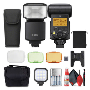 Sony HVL-F60RM2 Wireless Radio Flash + AA Rechargeable Batteries + Cleaning Kit + More Sony