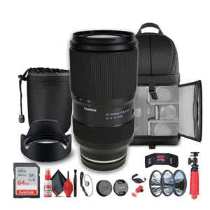 Tamron 50-300mm f/4.5-6.3 Di III VC VXD Lens For Sony E Mirrorless Cameras - Bundle Tamron