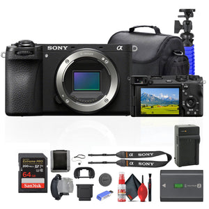 Sony a6700 Mirrorless Camera + 64GB Card + Card Reader + Case + More Sony