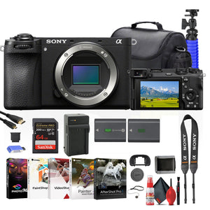 Sony a6700 Mirrorless Camera + 64GB Card + NP-FZ100 Battery + Card Reader + More Sony