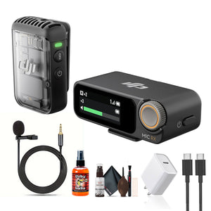 DJI Mic 2 Compact Digital Wireless Microphone System/Recorder for Camera & Smartphone Bundle DJI