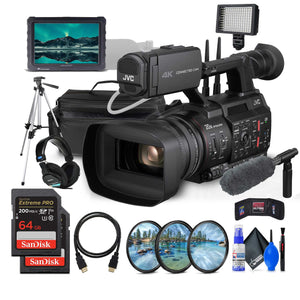 JVC GY-HC550 9.35MP 4K UHD Handheld 4K Broadcast Professional Camcorder + More JVC