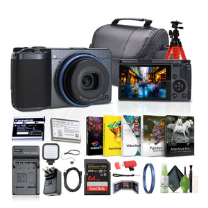 Ricoh GR IIIx Urban Edition Compact Portable Digital Camera + 64GB Memory Card + More Ricoh