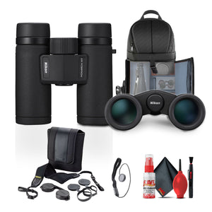 Nikon 10x30 Monarch M7 Roof Prism Waterproof, Fogproof, Lightweight Binoculars + More Nikon