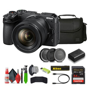 Nikon Z30 Lightweight Mirrorless Camera with 12-28mm Zoom Lens 1781 Bundle - Reconditioned Nikon