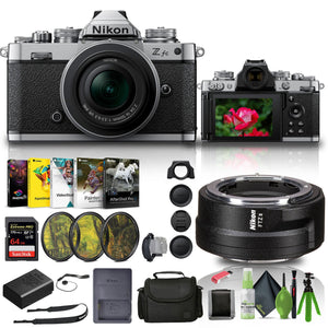 Nikon Zfc Mirrorless Camera with 16-50mm Lens Silver 1675 + FTZ II Adapter + More Nikon