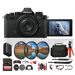 Nikon Z fc DX-Format Mirrorless Camera with NIKKOR Retro Style Z 28mm f/2.8 SE Lens + More Nikon