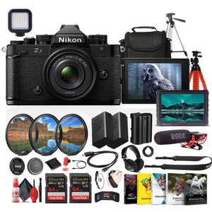 Nikon Z fc DX-Format Mirrorless Camera with NIKKOR Retro Style Z 28mm f/2.8 SE Lens + More - Reconditioned Nikon